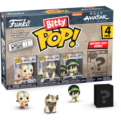 Pre-Order: Avatar: The Last Airbender - Aang, Appa, Toph &amp; Mystery Bitty Series 01 Pop! Vinyl Figure 4-Pack