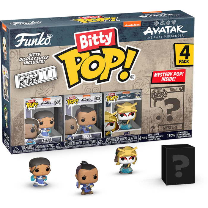 Avatar: The Last Airbender - Katara, Sokka, Suki &amp; Mystery Bitty Series 04 Pop! Vinyl Figure 4-Pack