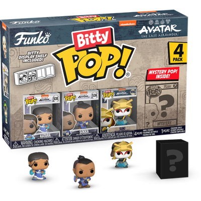 Pre-Order: Avatar: The Last Airbender - Katara, Sokka, Suki &amp; Mystery Bitty Series 04 Pop! Vinyl Figure 4-Pack