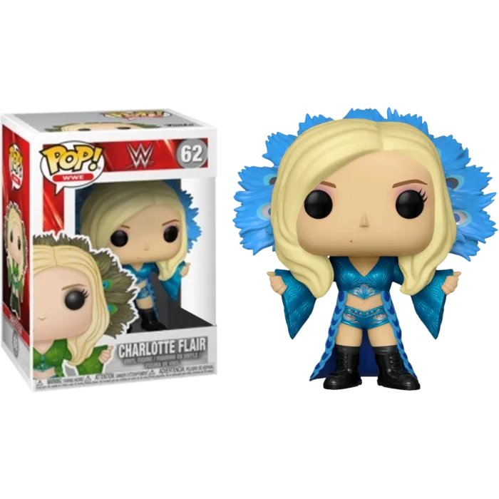 WWE - Charlotte Flair (Blue Peacock Dress) Pop! Vinyl Figure