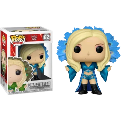 WWE - Charlotte Flair (Blue Peacock Dress) Pop! Vinyl Figure