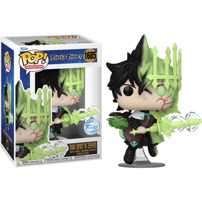 Black Clover - Yuno (Spirit of Zephyr) with Wind Magic Pop! Vinyl Figure