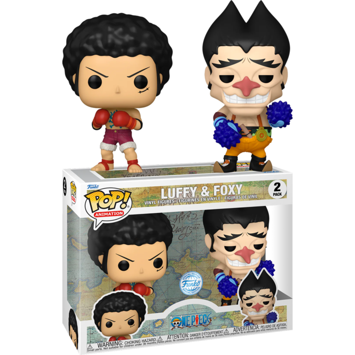 One Piece - Luffy &amp; Foxy Pop! Vinyl 2-Pack