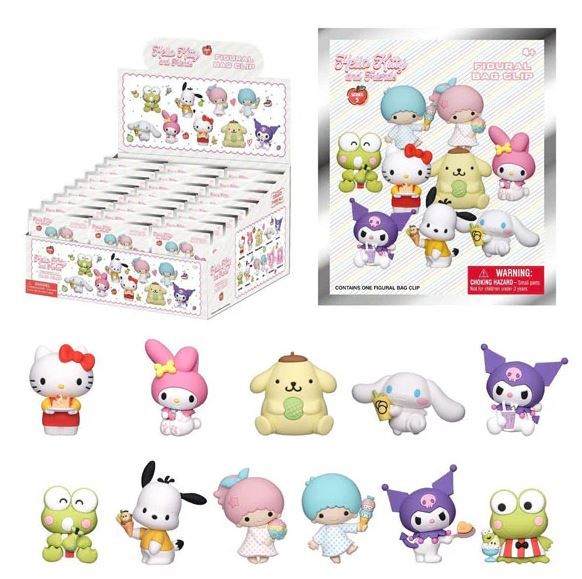 Hello Kitty and Friends Series 5 3D Foam Bag Clip - 1 Blind Bag