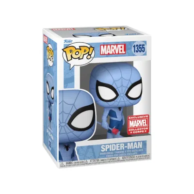 Marvel Spider-Man Blue- Spider-Man Pop! Vinyl Figure (Marvel Collector Corps Exclusive)
