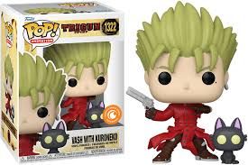 Trigun - Vash The Stampede with Kuroneko Pop! Vinyl Figure (Crunchy Roll Exclusive Sticker)