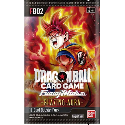 Dragon Ball Super Card Game Fusion World Booster Blazing Aura Booster FB02 -Single pack
