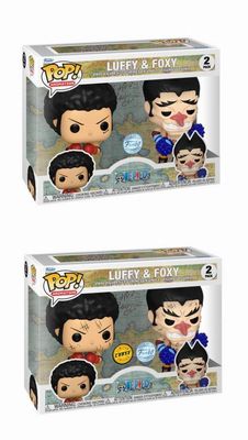 One Piece - Luffy &amp; Foxy Chase Pop! Vinyl 2-Pack (Set of 2)