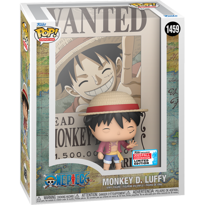 One Piece - Monkey D Luffy Wanted Pop! Cover Pop! Vinyl Figure (2023 Fall Convention Exclusive)