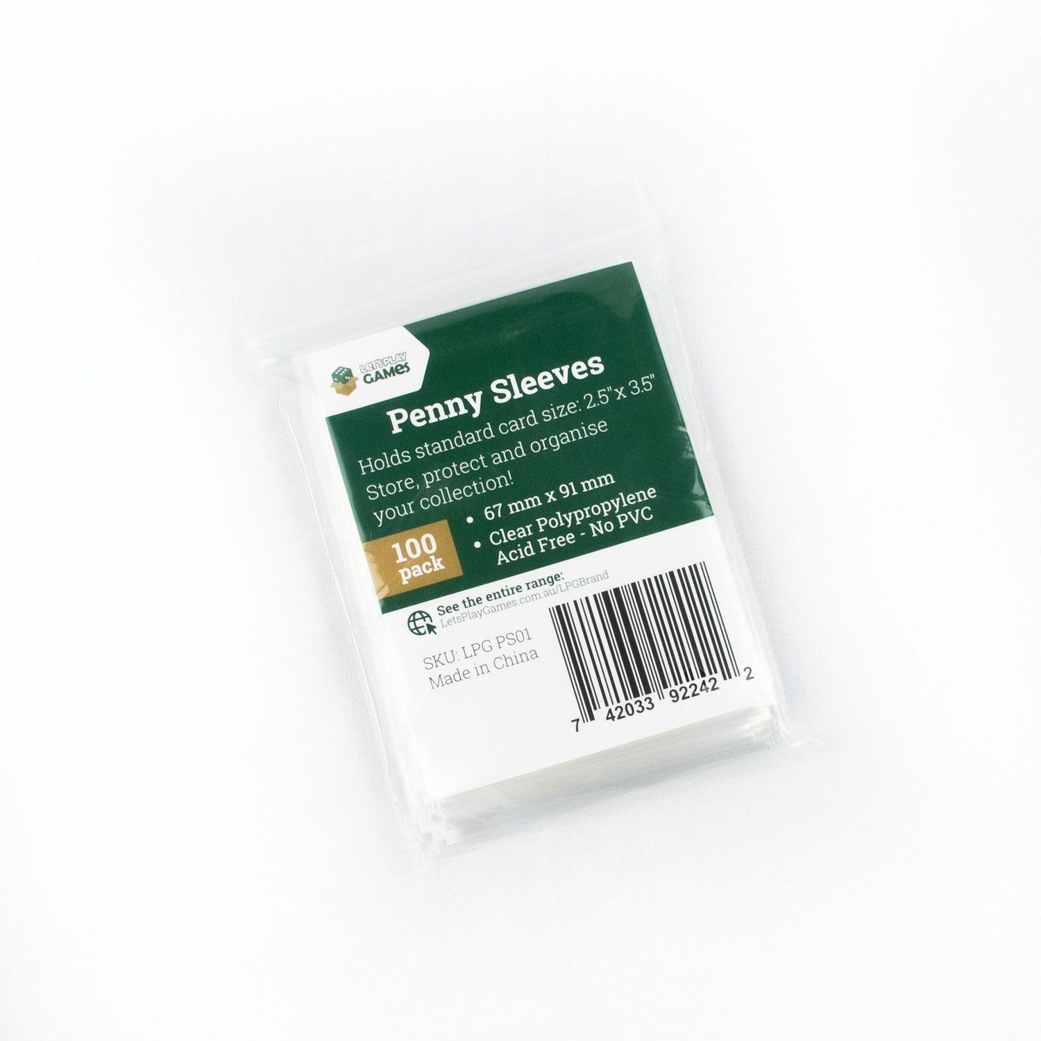 LPG Penny Sleeves- 100pc Pack