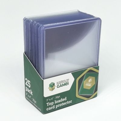 LPG Top Loaded Card Protector 3&quot;x4&quot; 35pt- 25pc Pack