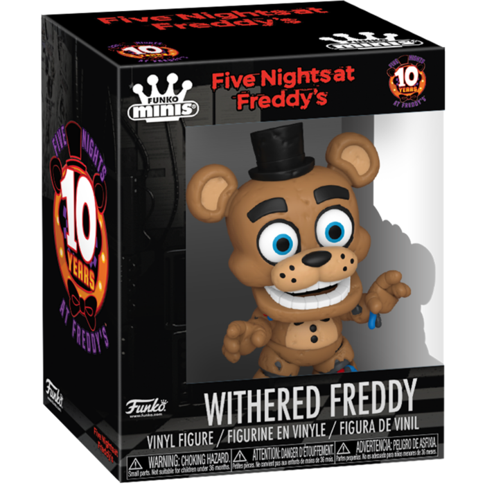 Five Nights at Freddy's: 10th Anniversary - 3" Scale Mini Vinyl Figure- Withered Freddy
