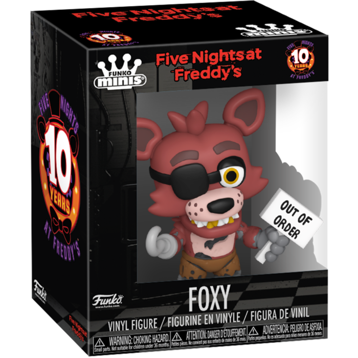 Five Nights at Freddy's: 10th Anniversary - 3" Scale Mini Vinyl Figure- Foxy