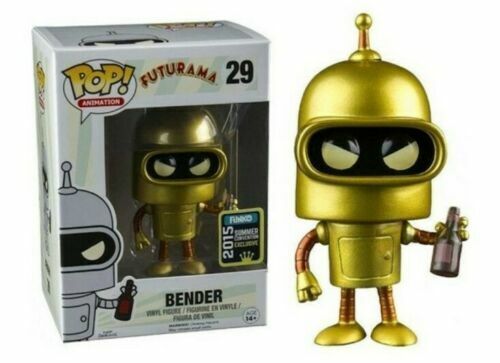 Futurama- Bender Gold Pop Vinyl Figure (2015 Convention Exclusive)