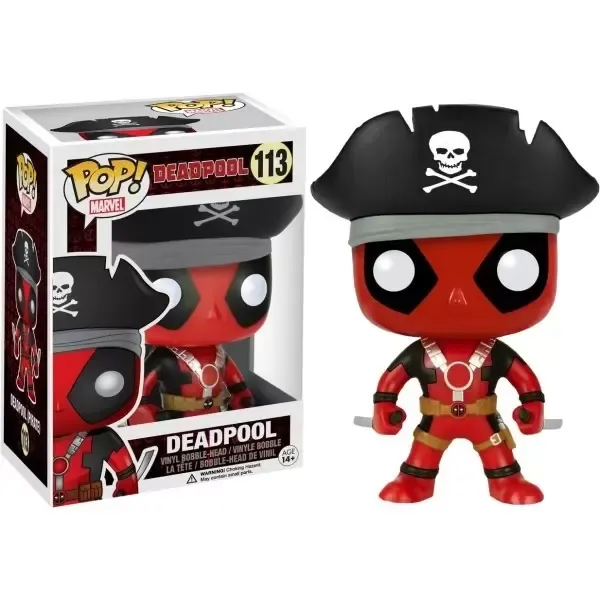 Deadpool- Deadpool Pirate Hat Pop Vinyl Figure