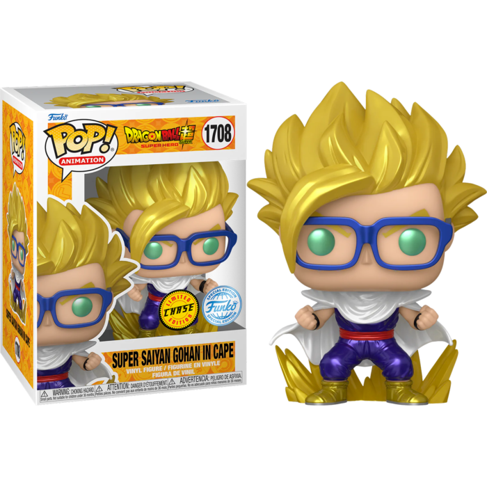 Dragon Ball Super: Super Hero - Gohan in Cape Chase Pop! Vinyl Bundle of 6 (set of 6 Pops)
