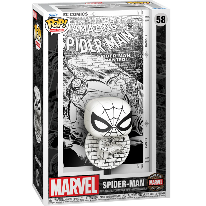 Pre-Order: Marvel: 85th Anniversary - The Amazing Spider-Man Black &amp; White #70 Pop! Comic Covers Vinyl Figure