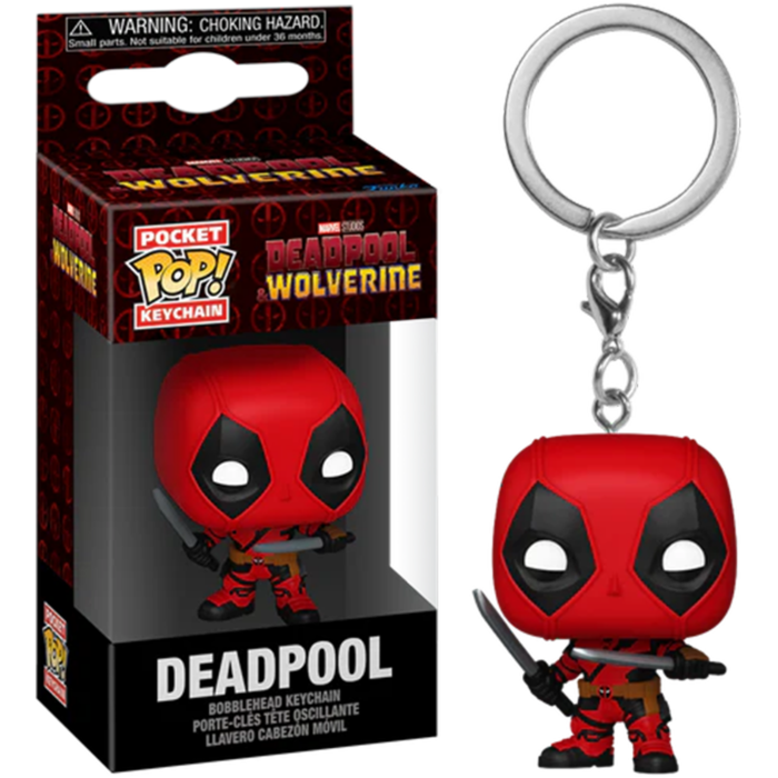 Deadpool &amp; Wolverine (2024) - Deadpool Pocket Pop! Keychain Figure