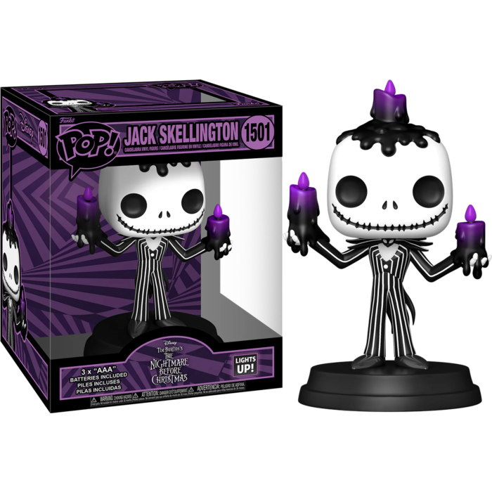 The Nightmare Before Christmas: Halloween - Jack Skellington (Lights Up) Super Sized 6&quot; Pop! Vinyl Figure