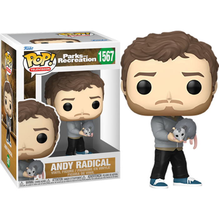 Parks and Recreation - Andy Radical 15th Anniversary Pop! Vinyl Figure