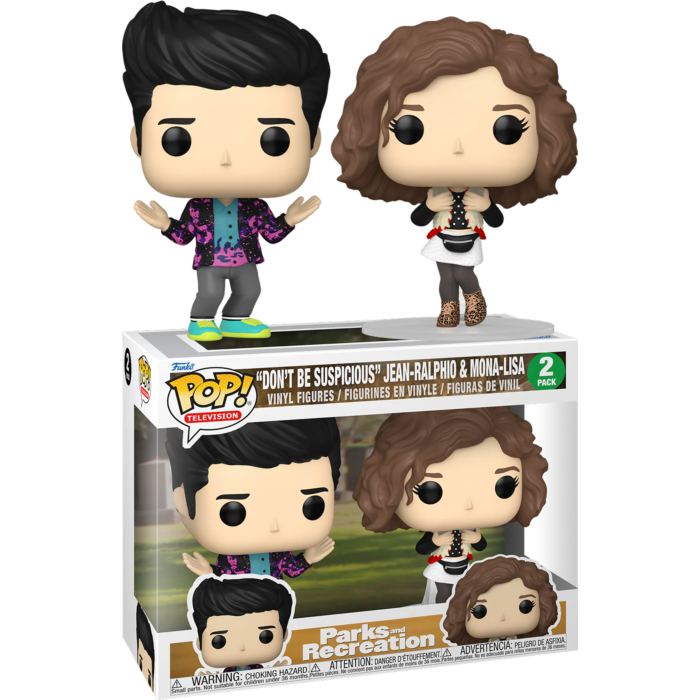 Pre-Order: Parks and Recreation - &quot;Don&#39;t Be Suspicious&quot; Jean-Ralphio &amp; Mona-Lisa 15th Anniversary Pop! Vinyl 2-Pack