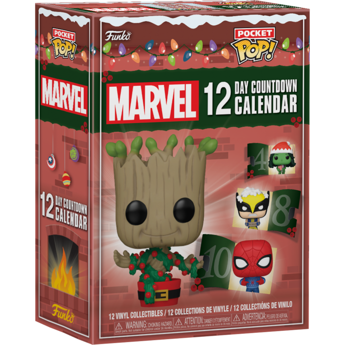 Pre-Order: Marvel - Holiday 12-Day Pocket Pop! Vinyl Advent Calendar