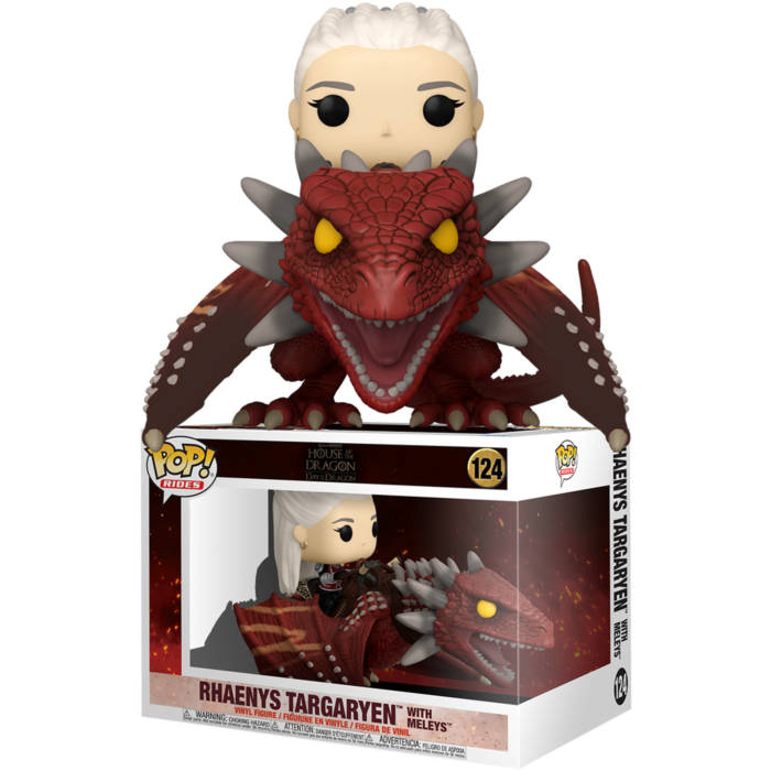 Game of Thrones: House of the Dragon - Rhaenys Targaryen with Meleys Pop! Rides Vinyl Figure