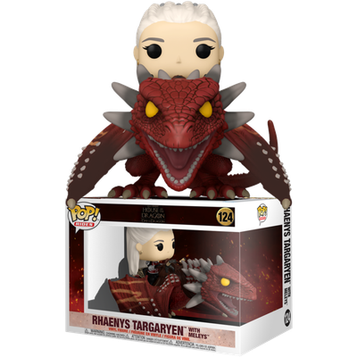 Pre-Order: Game of Thrones: House of the Dragon - Rhaenys Targaryen with Meleys Pop! Rides Vinyl Figure