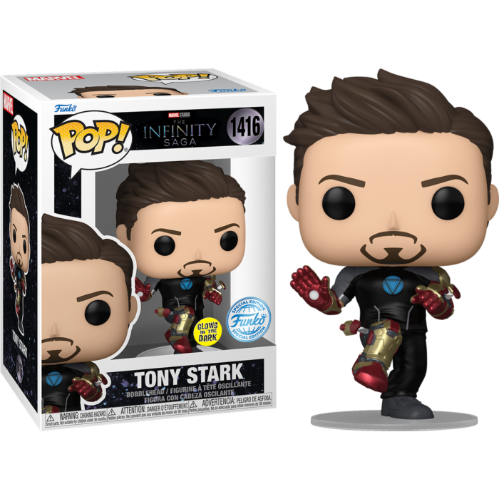 Avengers: The Infinity Saga - Tony Stark Glow-in-the-Dark Pop! Vinyl Figure