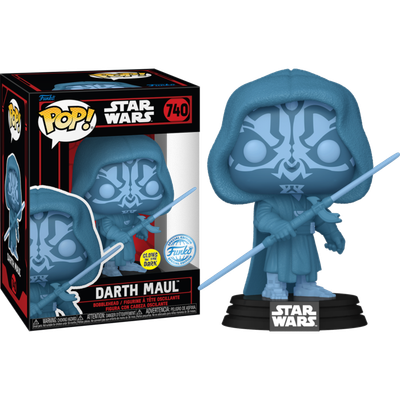 Pre-Order: Star Wars: Dark Side - Darth Maul (Holo) Glow-in-the-Dark Pop! Vinyl Figure