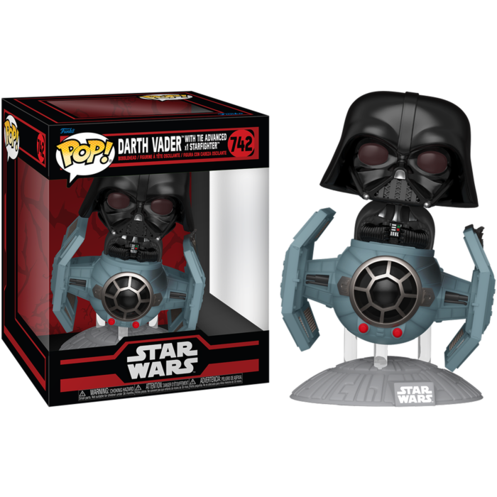 Pre-Order: Star Wars: Dark Side - Darth Vader with TIE Advanced x1 Starfighter Pop! Rides Vinyl Figure