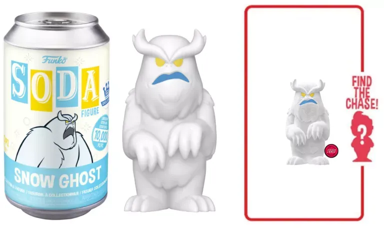 Scooby Doo- Snow Ghost Vinyl SODA Figure in Collector Can Figure