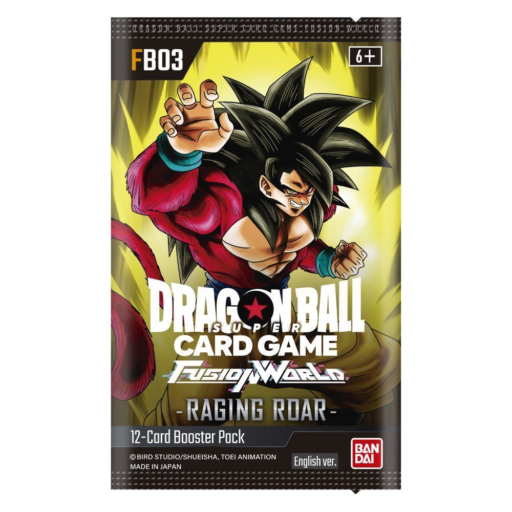 Dragon Ball Super Card Game: Fusion World – Booster Display: Raging Roar FB03 -Single pack