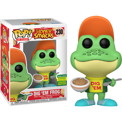 Kellogg's Honey Smacks - Dig 'Em Frog Pop! Vinyl Figure (2024 Summer Convention Exclusive)