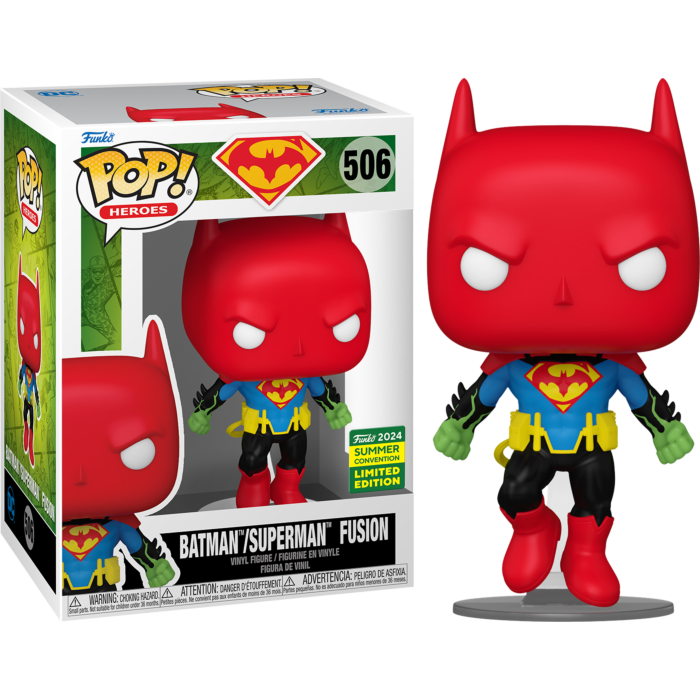 Batman/Superman: World&#39;s Finest (2022) - Batman/Superman Fusion Pop! Vinyl Figure (2024 Summer Convention Exclusive)