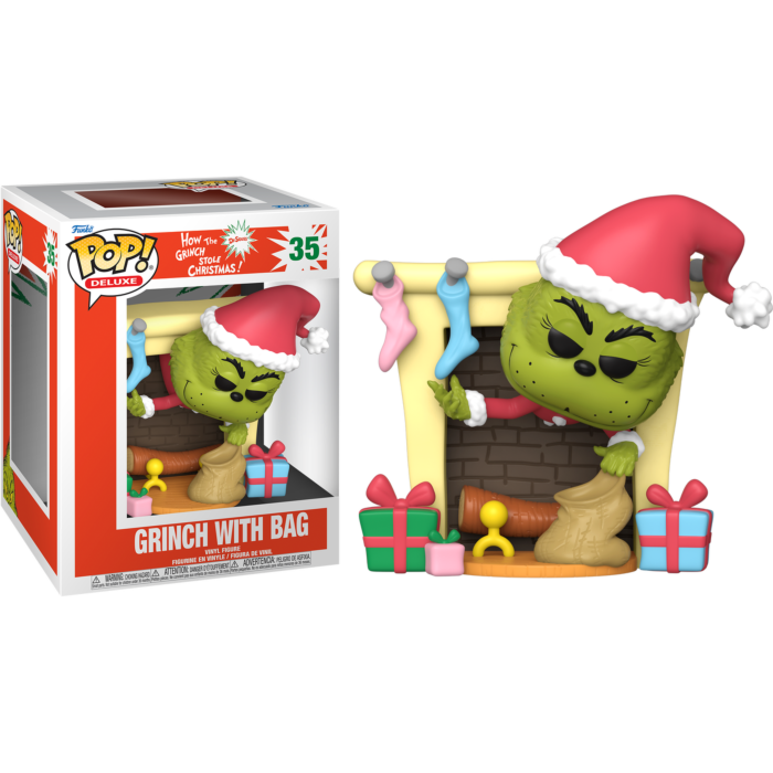 Pre-How the Grinch Stole Christmas! - The Grinch with Bag Deluxe Pop! Vinyl Figure