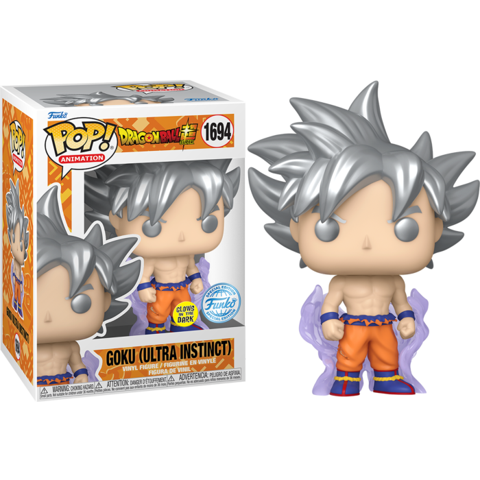 Dragon Ball Super - Goku Ultra Instinct Glow-in-the-Dark Pop! Vinyl Figure