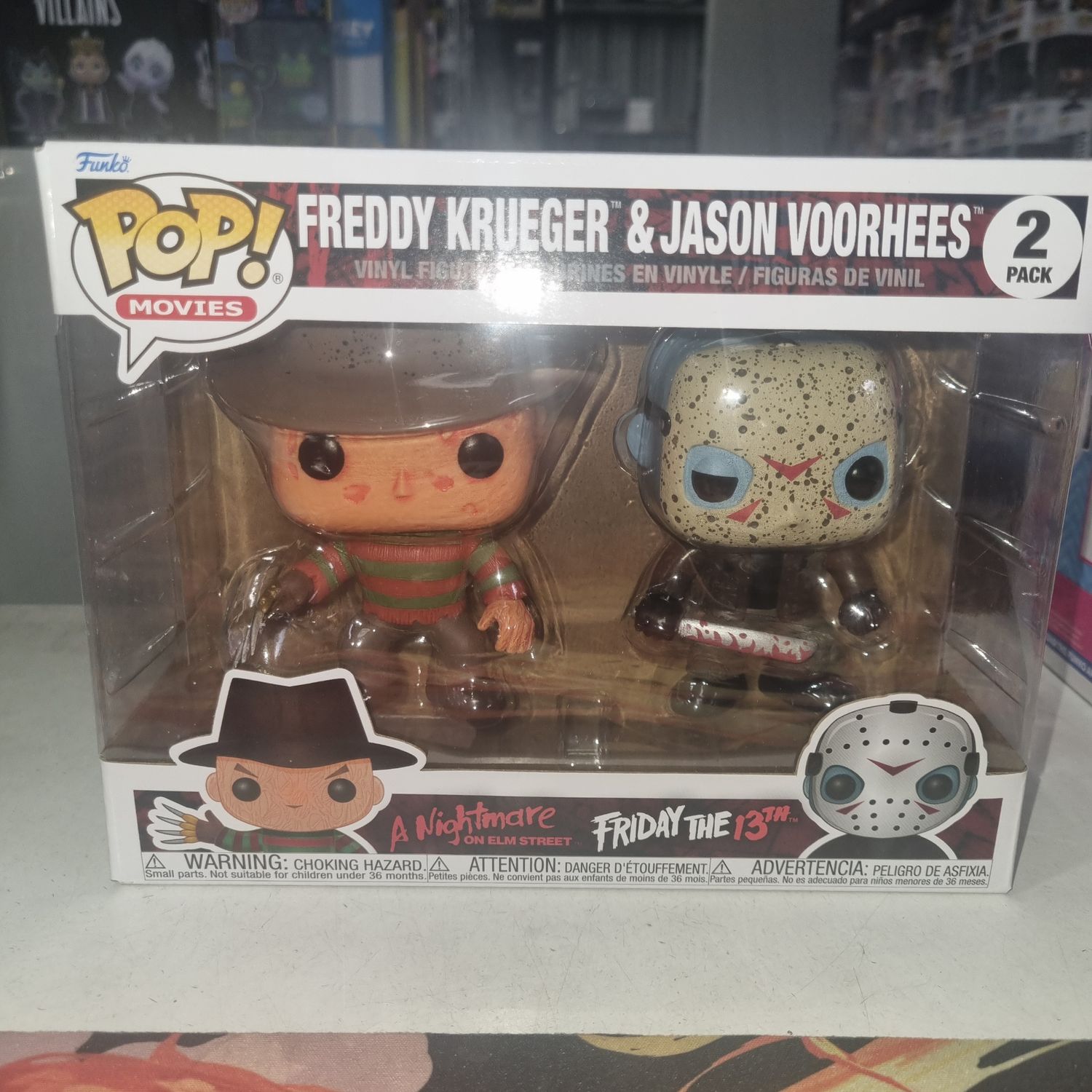 Freddy vs Jason - Freddy &amp; Jason Pop! Vinyl 2-Pack
