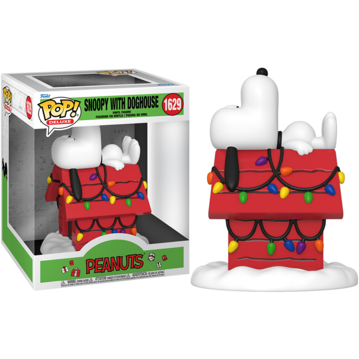 Peanuts - Snoopy with Doghouse Holiday Deluxe Pop! Vinyl Figure