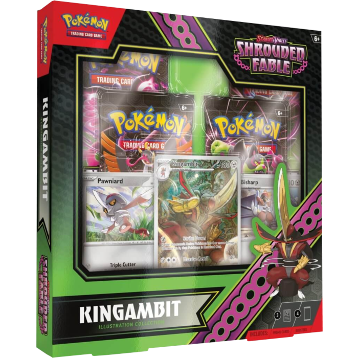 Pokemon - Scarlet &amp; Violet 6.5 Shrouded Fable Kingambit Illustration Collection Box Set