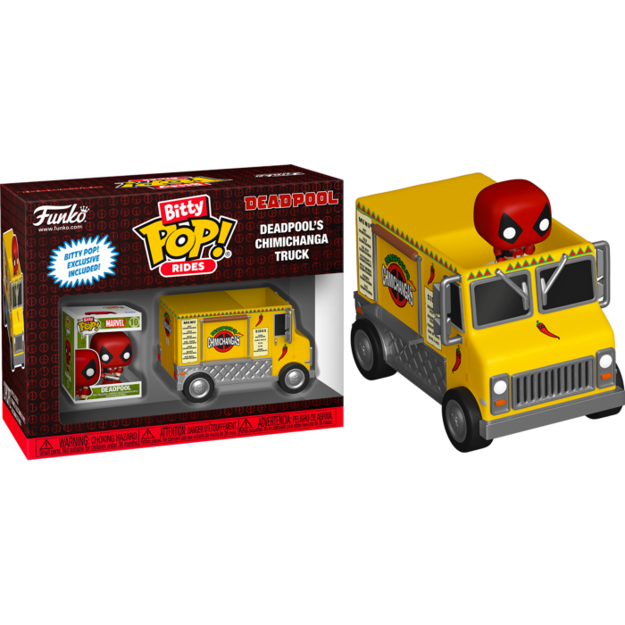 Deadpool - Deadpool&#39;s Chimichanga Truck Bitty Pop! Rides Vinyl Figure