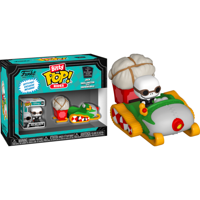 The Nightmare Before Christmas - Jack Skellington with Snowmobile Bitty Pop! Rides Vinyl Figure