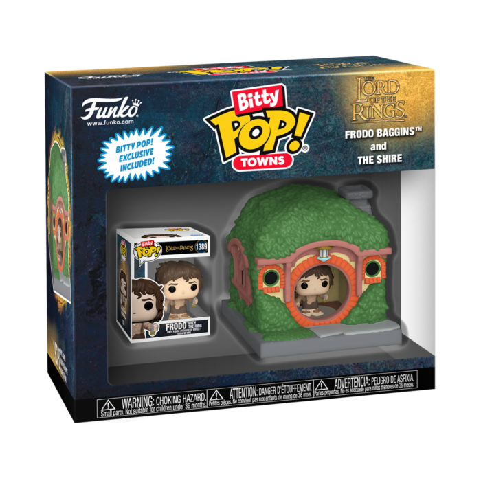 The Lord of the Rings - Frodo Baggins &amp; The Shire Bitty Pop! Town Vinyl Figure