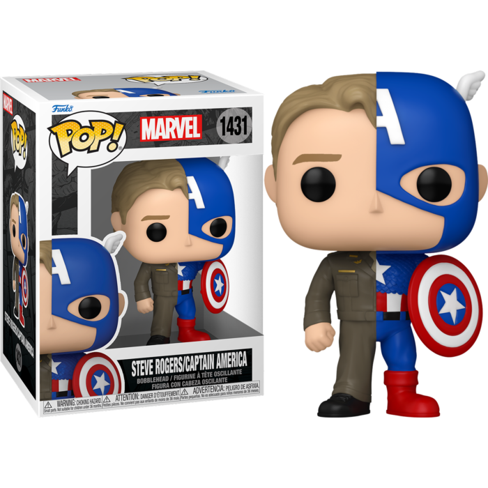 Marvel: Split - Steve Rogers/Captain America Pop! Vinyl Figure