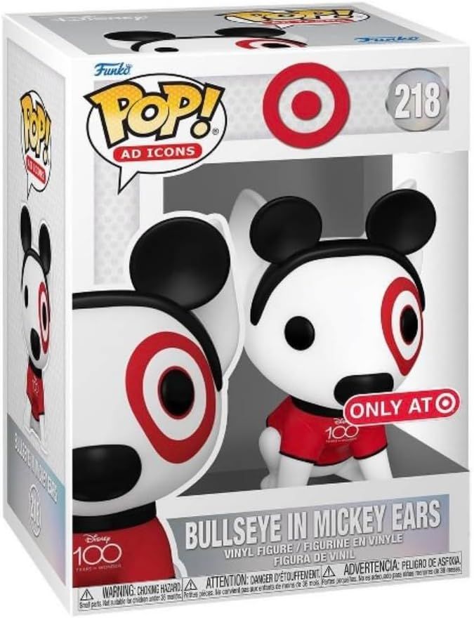 Ad Icons Disney- Bullseye in Mickey Ears Pop! Vinyl Figure (Target Exclusive)