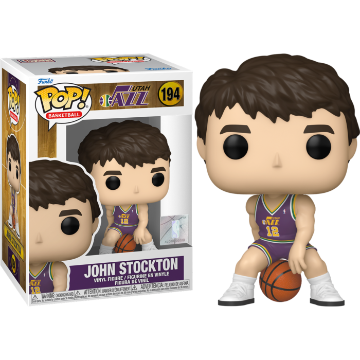 NBA Basketball: Rookie Season - John Stockton Utah Jazz Pop! Vinyl Figure
