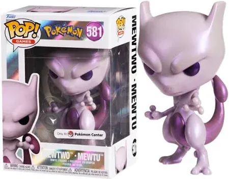 Pokemon- Mewtwo Pearlescent Pop! Vinyl Figure ( Pokemon Center Exclusive)