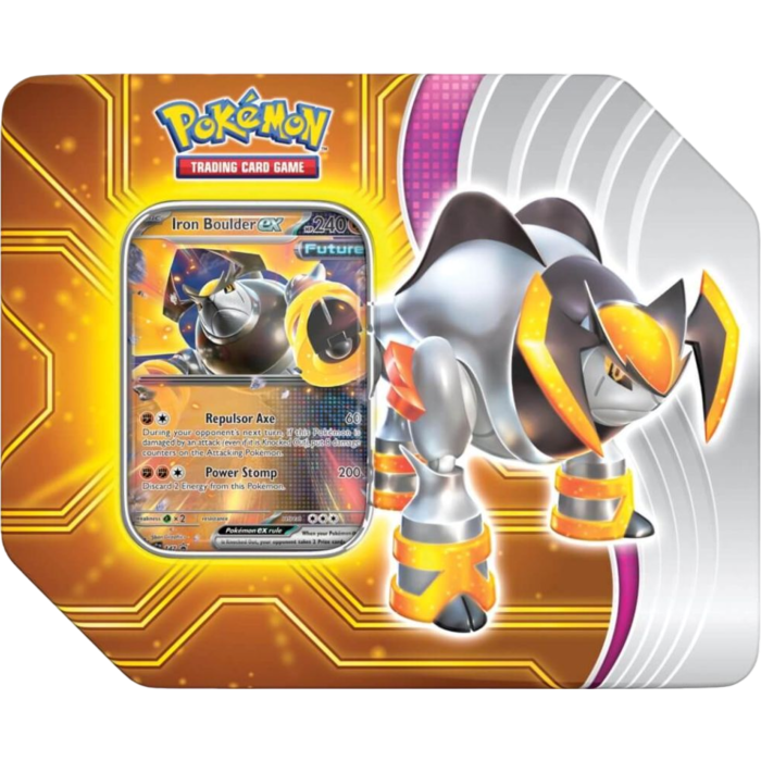 Pokemon - Paradox Destinies Iron Boulder ex Tin