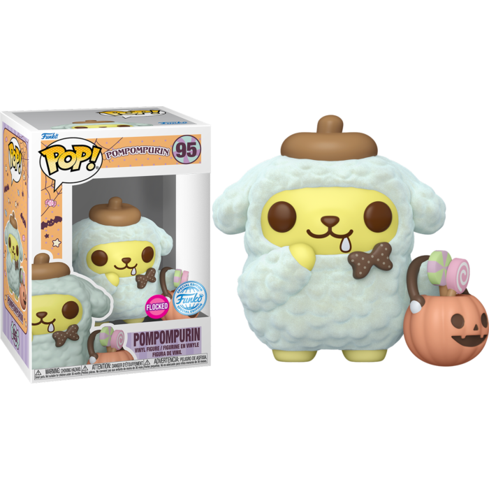 Sanrio - Pompompurin Halloween Flocked Pop! Vinyl Figure