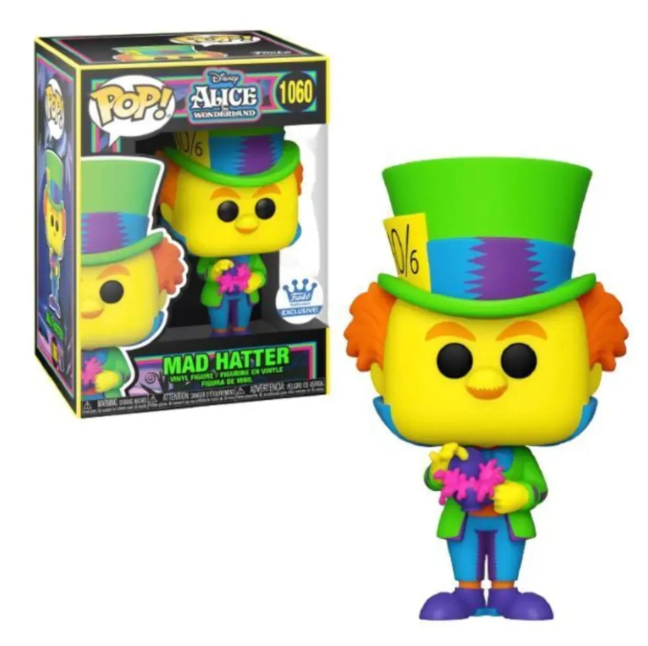 Alice in Wonderland- Mad Hatter Blacklight Pop! Vinyl Figure (Funko Exclusive)